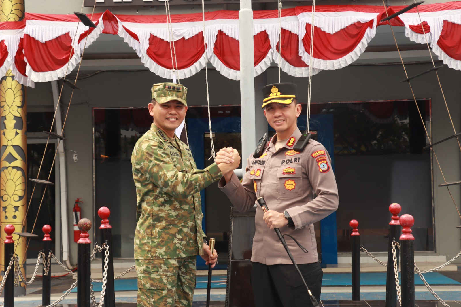 Kapolresta Banjarmasin Perkuat Sinergitas TNI-Polri, Sambangi Lanal Banjarmasin