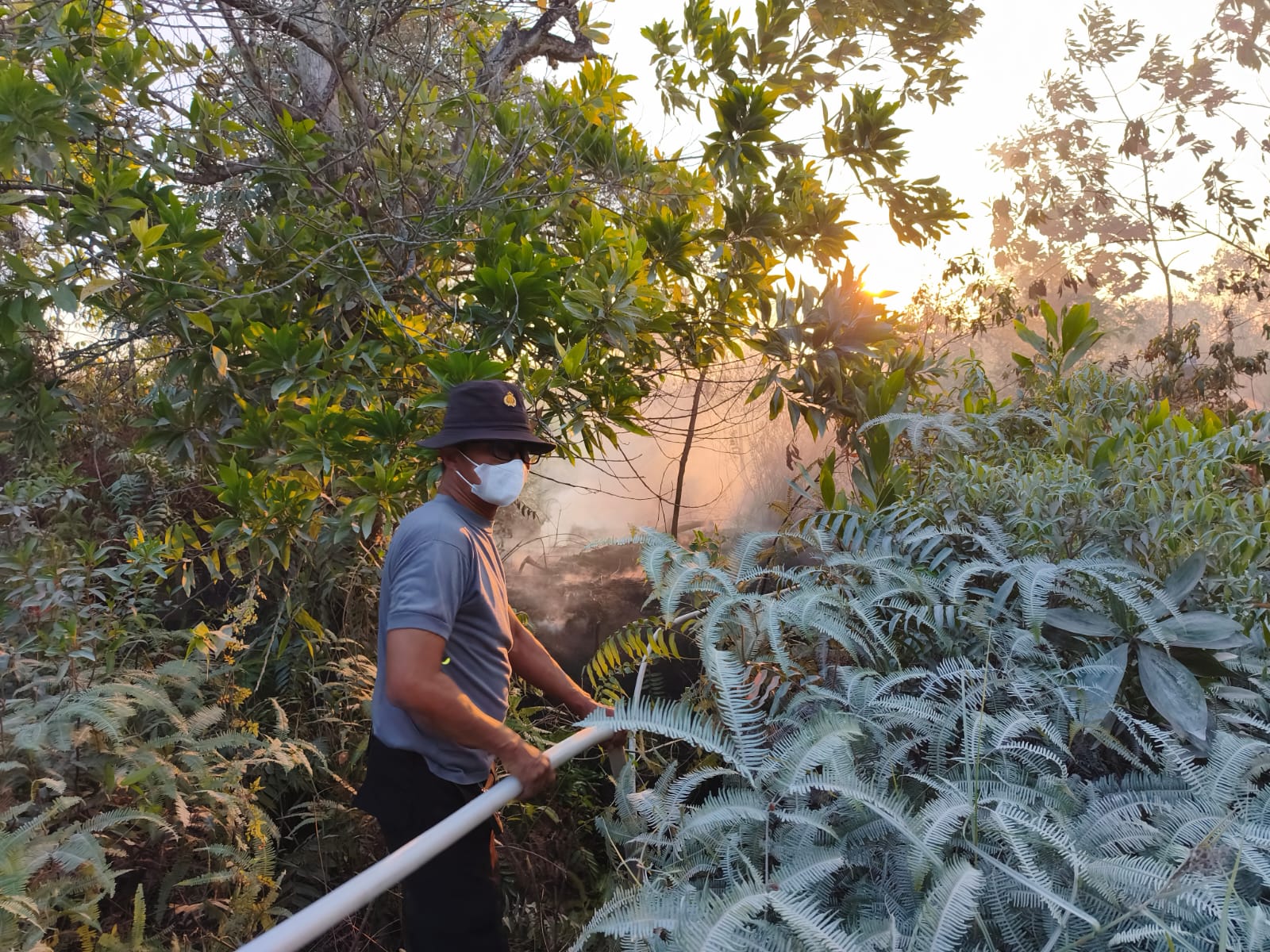 Karhutla Kembali Terjadi Di Beruntung Baru, 3 Hektare Lahan Dan Semak Belukar Terbakar